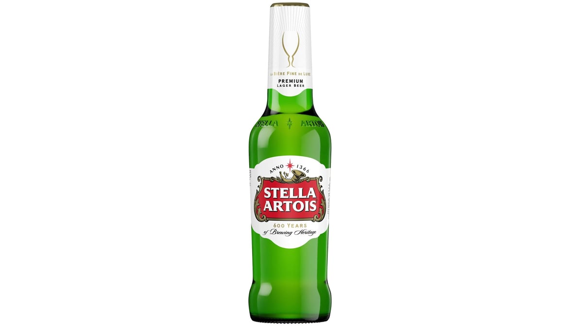 Stella Artois Beer Lager Bottle (11.2 oz)