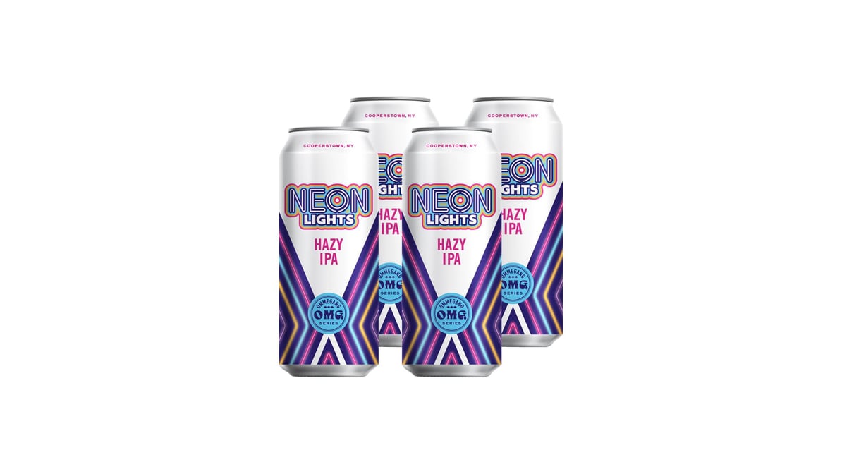 Ommegang Neon Lights Hazy IPA Cans (16 oz x 4 ct)