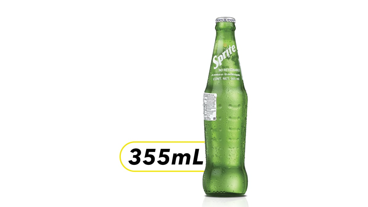 Sprite Mexican Lemon-Lime Soda Glass Bottle (355 ml)