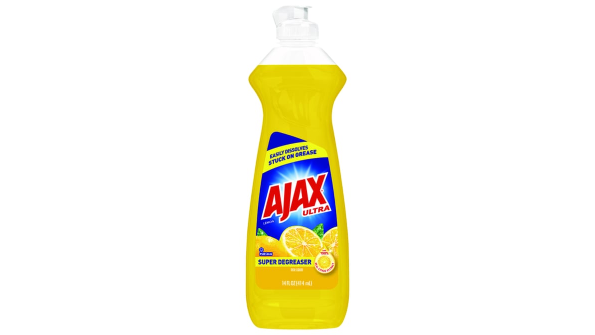 Ajax Ultra Dishwashing Liquid Lemon (14 oz)