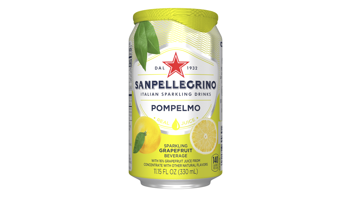 Sanpellegrino Pompelmo Italian Sparkling Juice Grapefruit Can (11.15 oz)