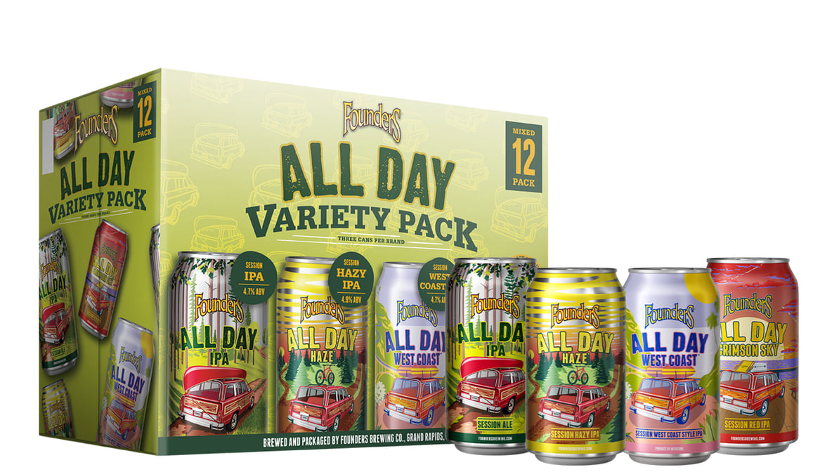 Founders Brewing Co. All Day IPA Cans (12 oz x 18 ct)