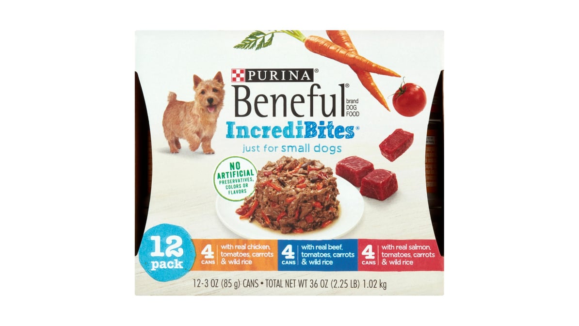 Purina Beneful IncrediBites Dog Food Variety Pack (3 oz x 12 ct)