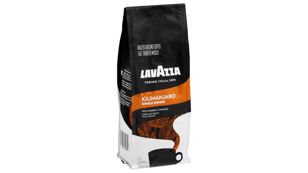 Lavazza Kilimanjaro Single Origin Dark Roast Ground Coffee (12 oz)