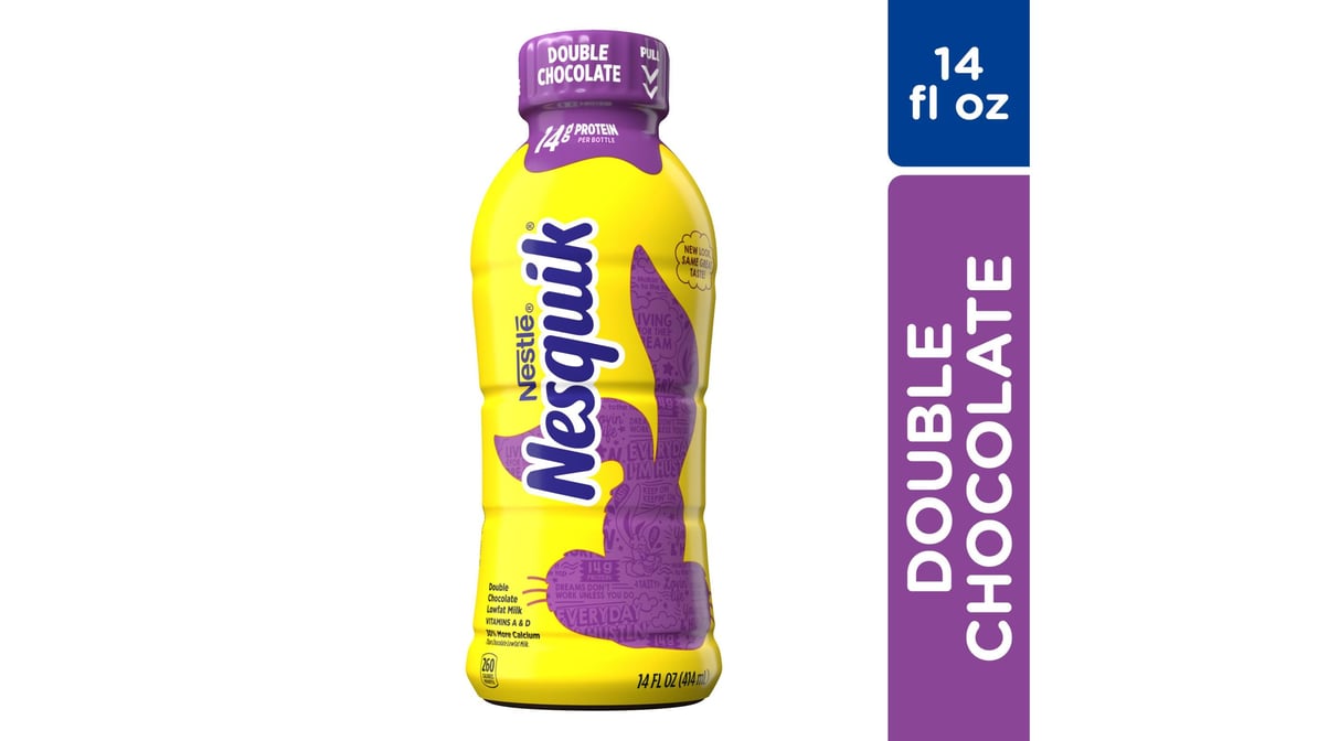 Nesquik Lowfat Double Chocolate Milk (14 oz)