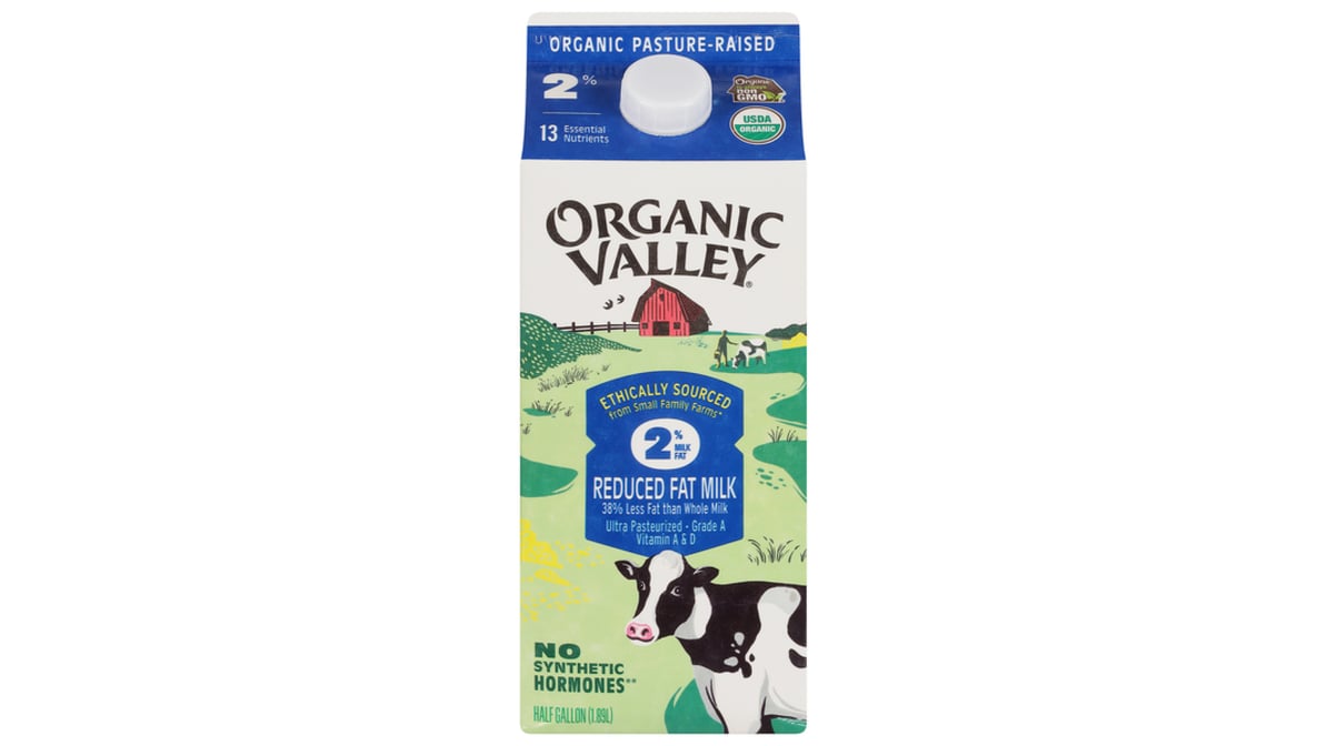 Organic Valley 2% Reduced Fat Milk (0.5 gal)