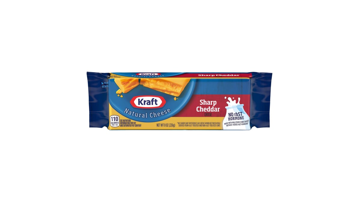 Kraft Sharp Cheddar Cheese Block (8 oz)