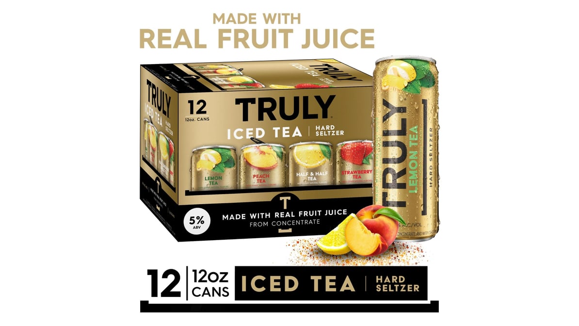 Truly Hard Seltzer Iced Tea Variety Pack Can (12 oz x 12 ct)