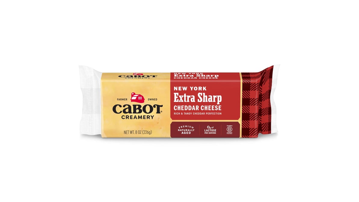 Cabot New York Extra Sharp Yellow Cheddar Cheese (8 oz)