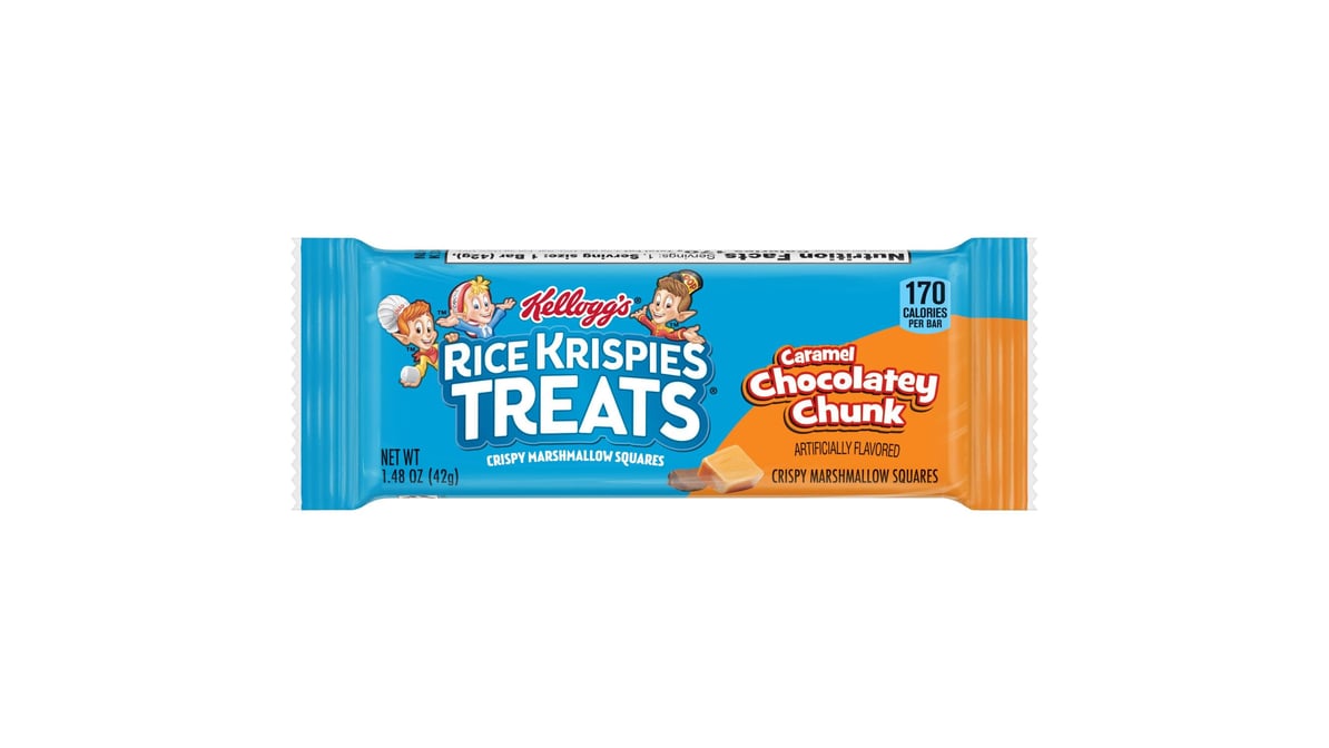 Kellogg's Rice Krispies Treats Caramel Chocolatey Chunk Crispy Marshmallow Squares (1.48 oz)