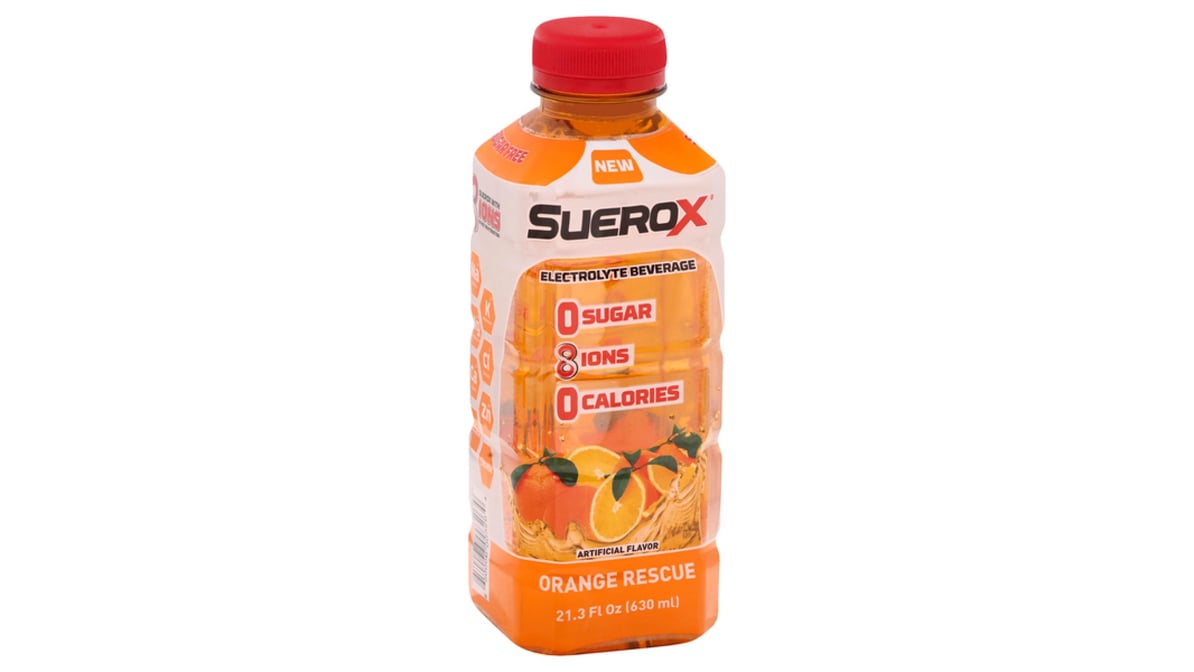 SueroX Orange Rescue Electrolyte Drink (21.3 oz)
