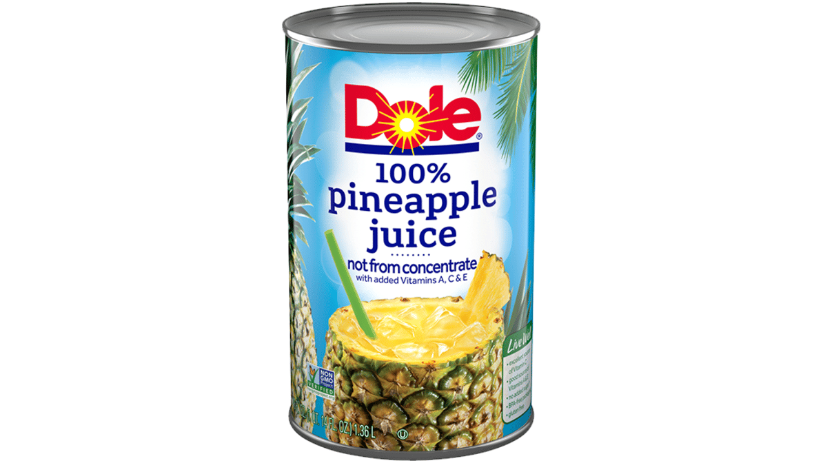 Dole 100% Pineapple Juice Can (46 oz)