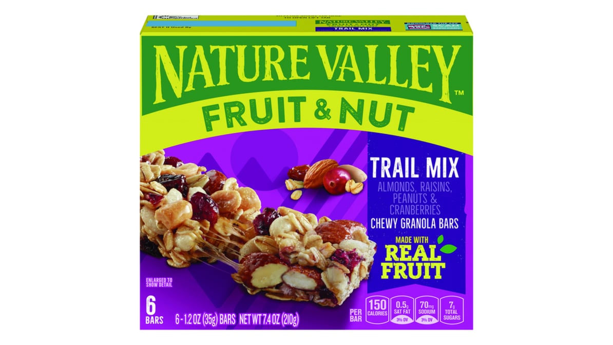 Nature Valley Chewy Trail Mix Fruit & Nut Granola Bars (1.2 oz x 6 ct)