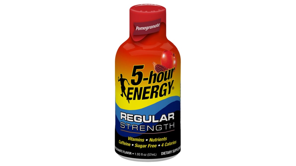 5-hour Energy Regular Strength Pomegranate Dietary Supplement Drink Bottle (1.93 oz)