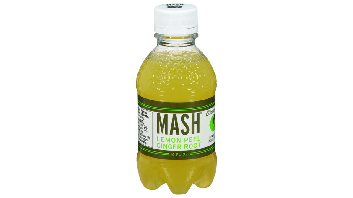 Mash Low Calorie Lemon Peel & Ginger Root Sparkling Fruit Drink (20 oz)
