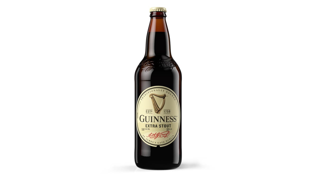 Guinness Extra Stout Beer Bottle (22 oz)