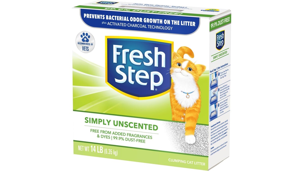 Fresh Step Odor Shield Unscented Scoopable Cat Litter (14 lb)