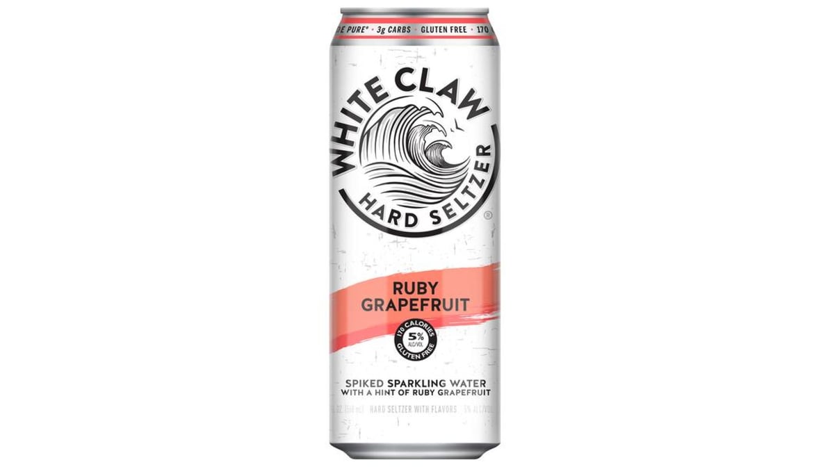 White Claw Ruby Grapefruit Hard Seltzer Can (19.2 oz)
