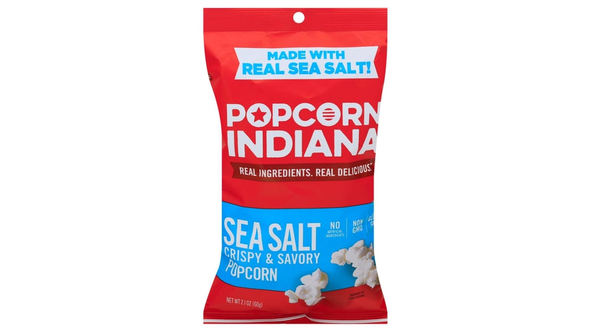 Popcorn Indiana Crispy & Savory Sea Salt Popcorn (2.1 oz)