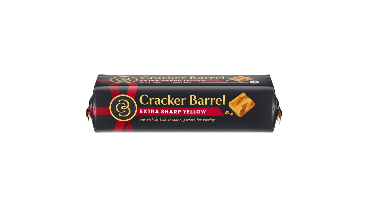 Cracker Barrel Extra Sharp Yellow Cheddar Cheese (8 oz)
