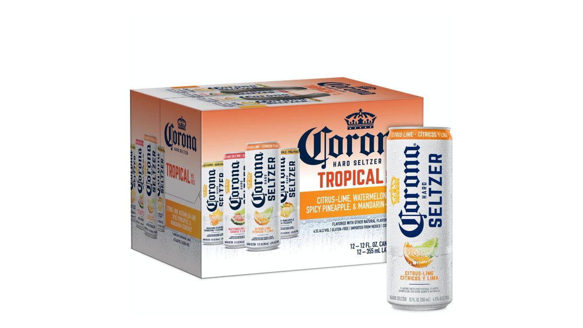 Corona Gluten Free Tropical Mix Hard Seltzer Cans (12 oz x 12 ct)