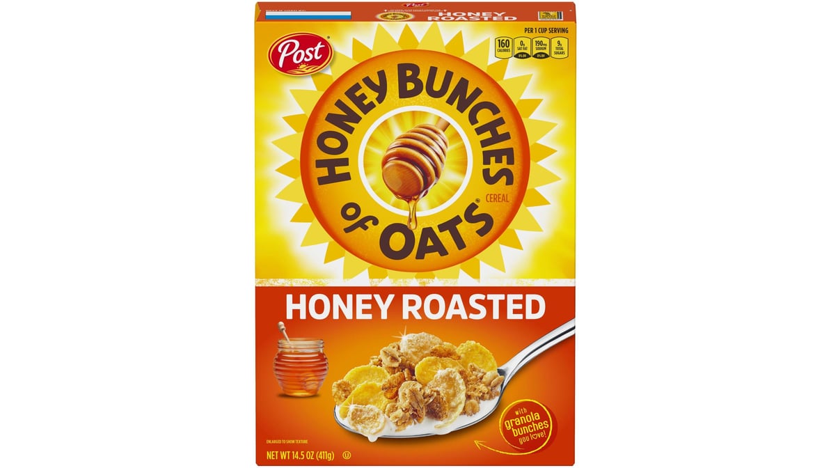 Honey Bunches of Oats Crunchy Cereal Honey Roasted (14.5 oz)