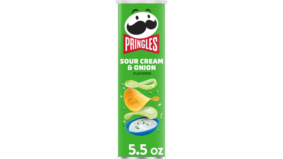 Pringles Sour Cream & Onion Potato Crisps (5.5 oz)
