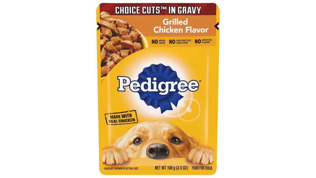 Pedigree Choice Cuts in Gravy Grilled Chicken Flavor Food for Dogs (3.5 oz)