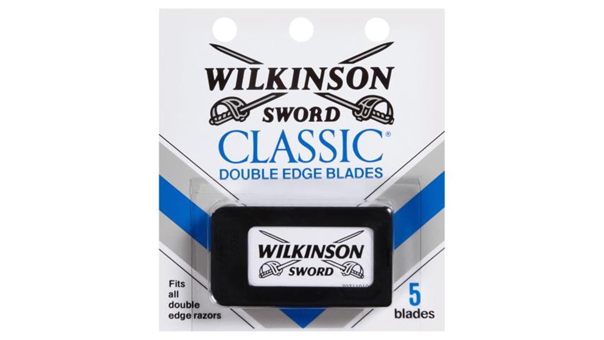 Wilkinson Sword Men's Double Edge Razor Blades Classic Refill (5 ct)