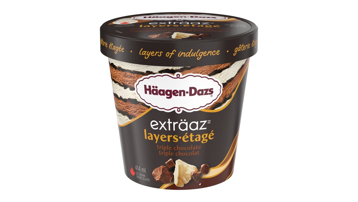 Haagen-Dazs Trio Triple Chocolate Ice Cream (1 pt)