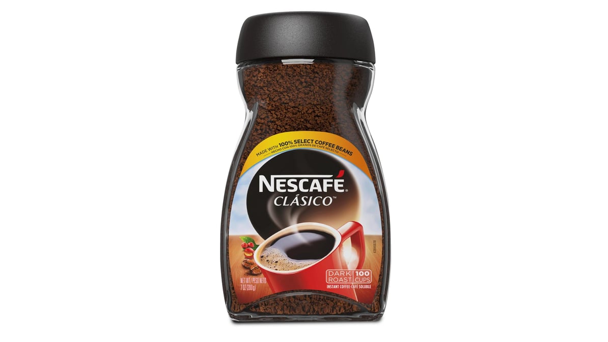 Nescafe Clasico Dark Roast Instant Coffee (7 oz)