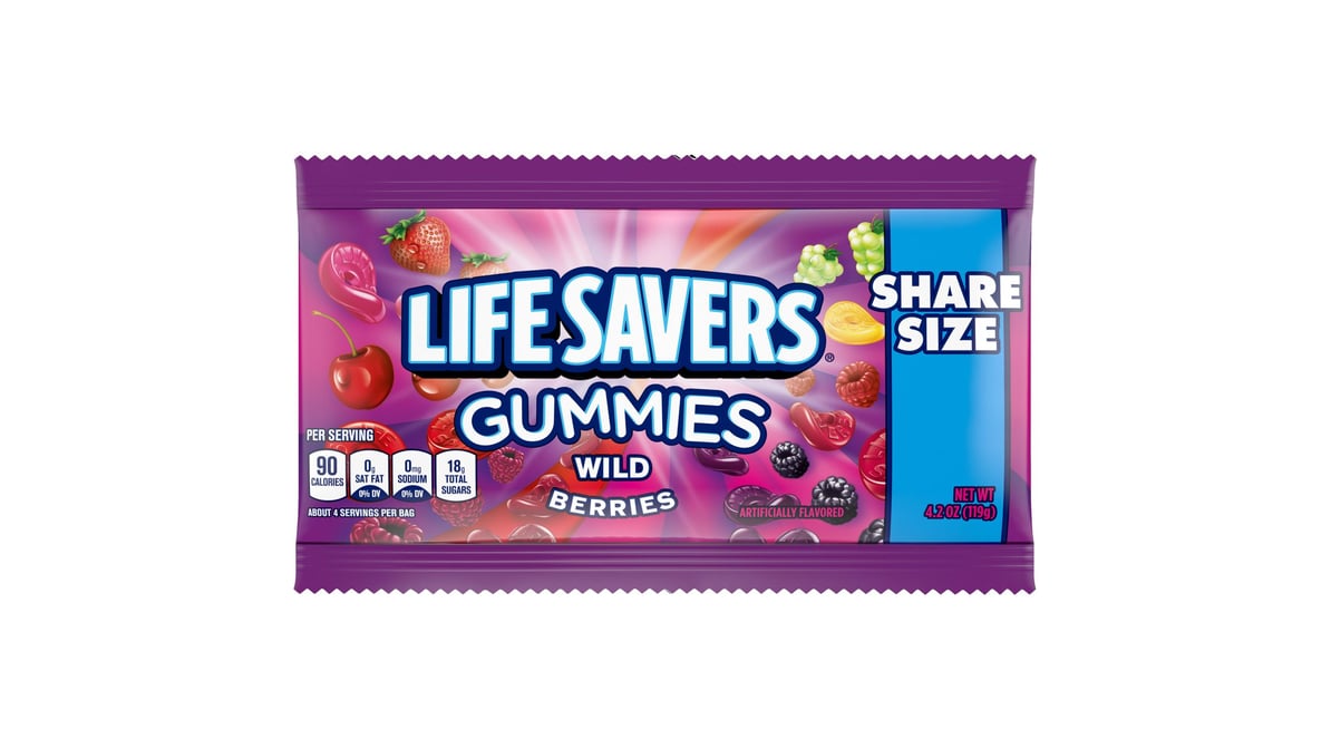 Life Savers Wild Berries Gummies Candy (4.2 oz)
