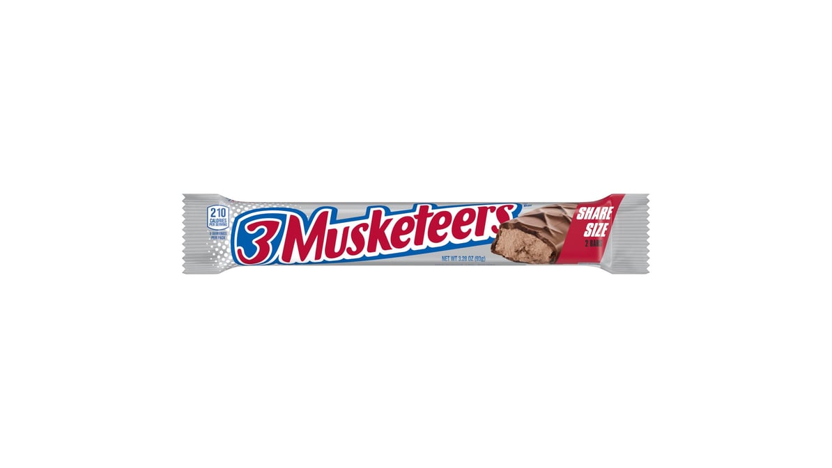 3 Musketeers Chocolate Candy Bar Sharing Size (3.28 oz)