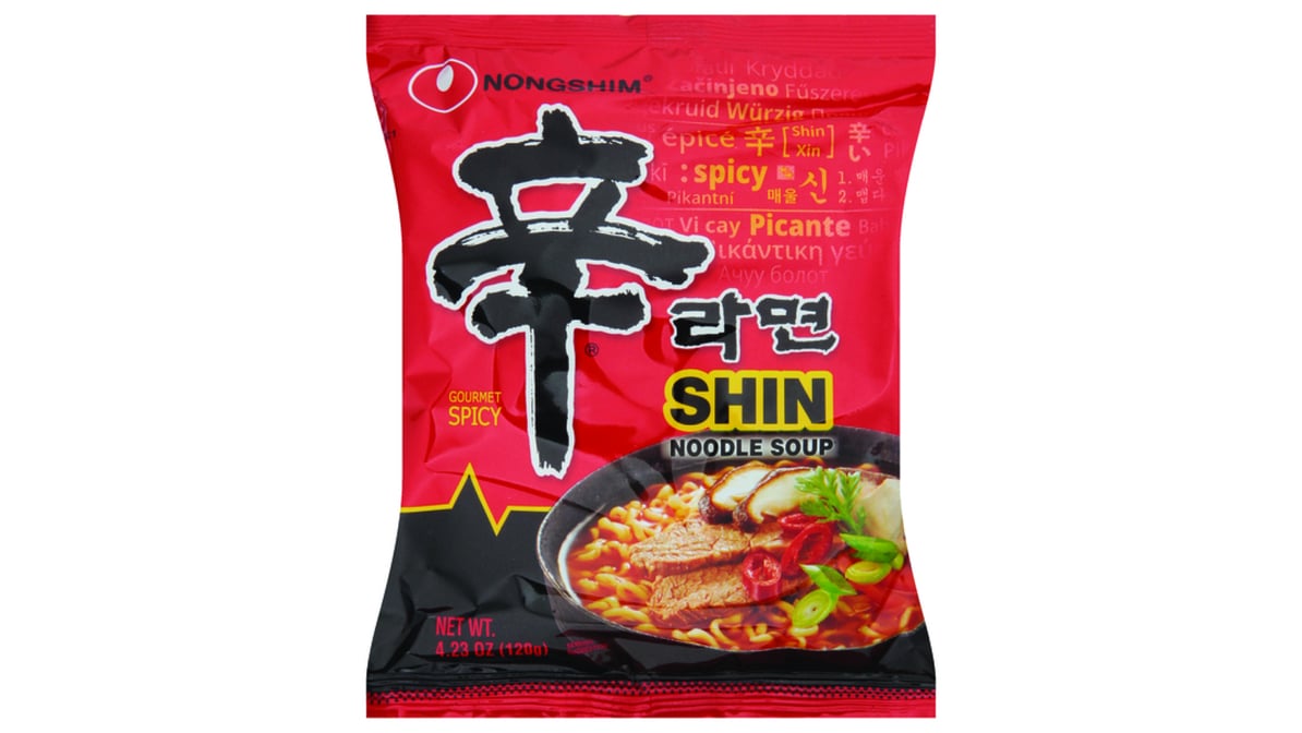 Nongshim Gourmet Spicy Shin Ramyun Noodle Soup (4.23 oz)