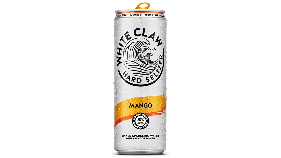 White Claw Mango Hard Seltzer Cans (12 oz x 12 ct)