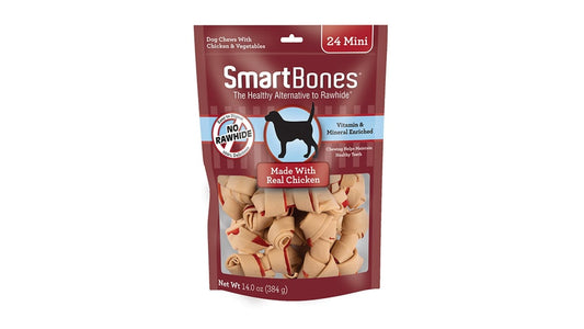 SmartBones Bone Chews Dog Treat Mini Chicken (24 ct)