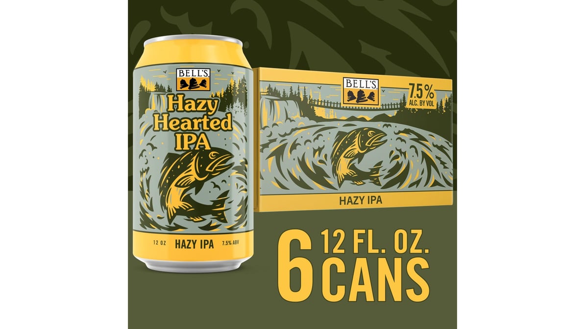 Bell's Hazy Hearted Hazy IPA Cans (12 oz x 6 ct)