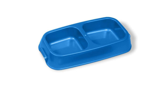 Van Ness Pets 42 oz Medium Lightweight Double Dish Dog Bowl