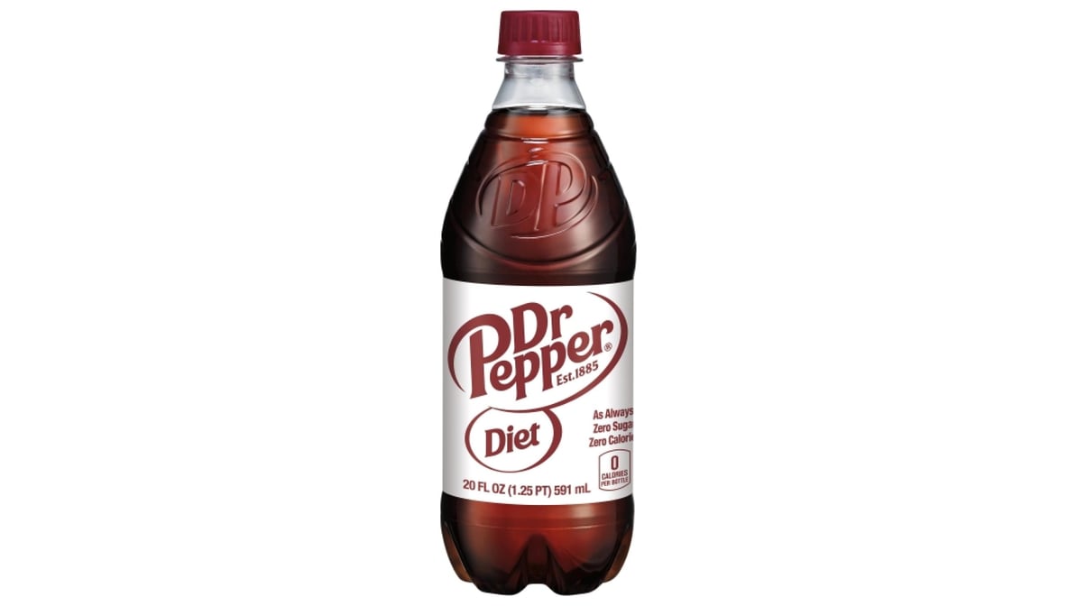 Diet Dr Pepper Plastic Bottle (20 oz)