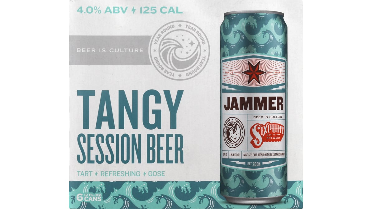 Sixpoint Jammer Gose-Style Ale Cans (12 oz x 6 ct)
