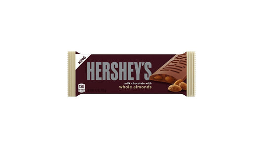 Hershey's Milk Chocolate Candy Bar with Almonds King Size (2.6 oz)