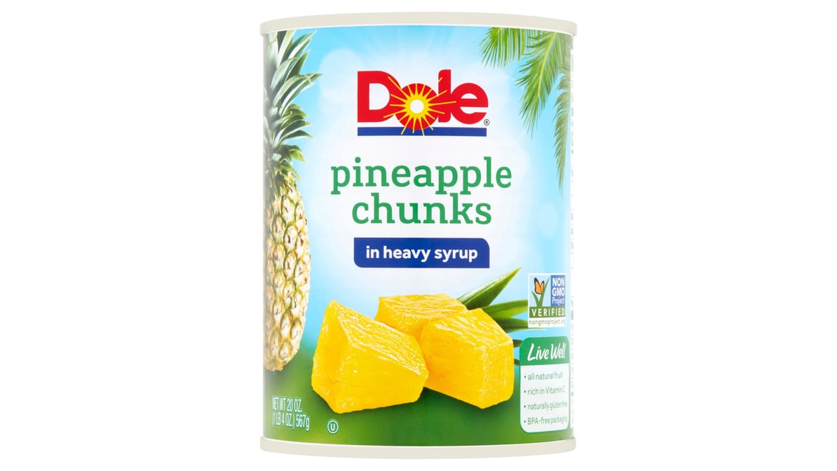 Dole Pineapple Chunks in Heavy Syrup (20 oz)