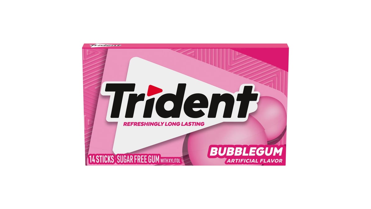 Trident Sugar Free Bubblegum Gum  (14 ct)