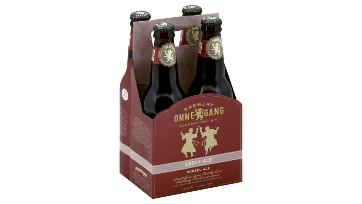 Ommegang Brewery Abbey & Dubbel Ale Bottles (12 oz x 4 ct)
