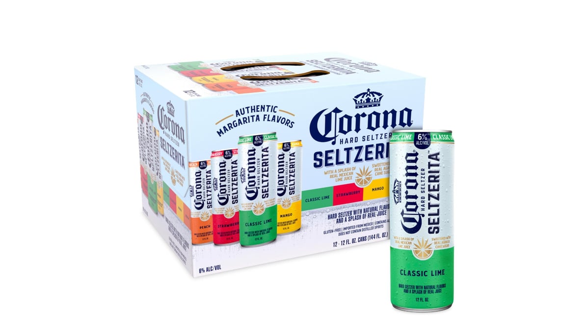 Corona Seltzerita Hard Seltzer Cans Variety Pack (12 oz x 12 ct)