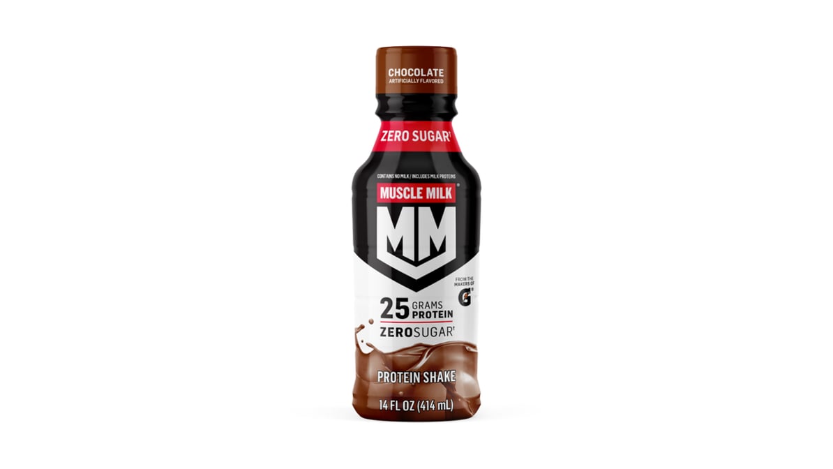 Muscle Milk Chocolate Protein Shake Bottle (14 oz)