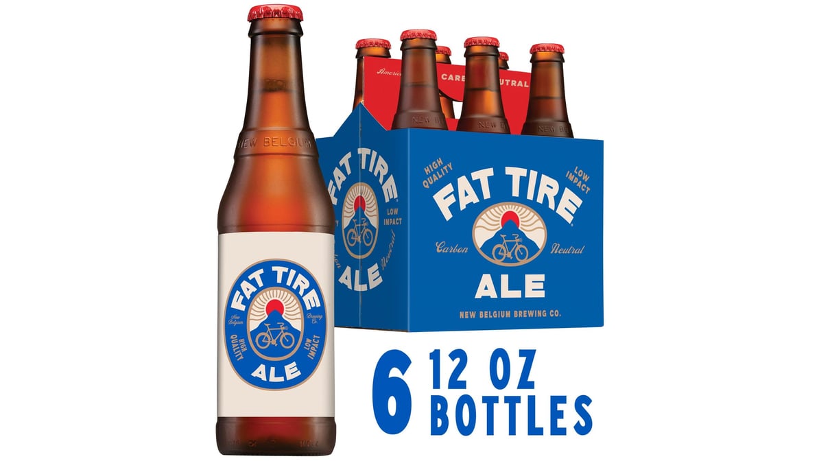 New Belgium Brewing Fat Tire Amber Ale Bottle (12 oz x 6 ct)