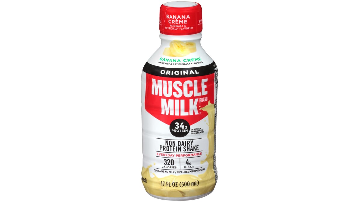 Muscle Milk Non Dairy Protein Shake Original Banana Creme (17 oz)