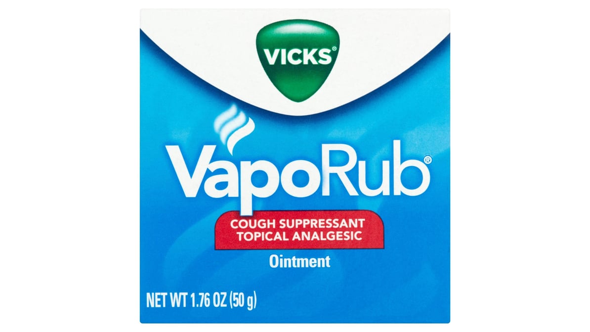 Vicks Vaporub Cough Suppressant Topical Analgesic Ointment (1.76 oz)