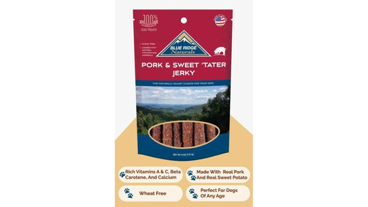 Blue Ridge Naturals Pork & Sweet Tater Dog Jerky (12 oz)